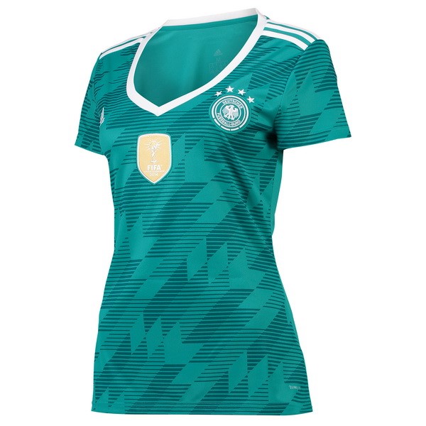 Camiseta Alemania 2ª Mujer 2018 Verde